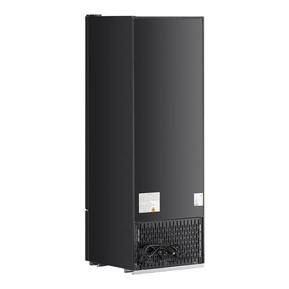 Avantco GDC-10-HC 21 5/8" Black Swing Glass Door Merchandiser Refrigerator with LED Lighting