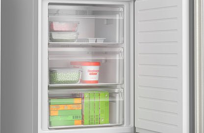 Bosch - 500 Series 12.8 Cu. Ft Bottom-Freezer Counter-Depth Smart Refrigerator - Stainless Steel