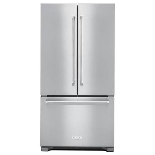 KitchenAid 36 Inch Wide 22.0 Cu. Ft. Counter Depth French Door Refrigerator with ExtendFresh and Internal Water Dispenser